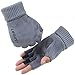 Monoche Half Finger Mittens Gloves Touch Screen Windproof Waterproof for Out Indoor Sports Men Women Cycling Driving Riding (Gray)thumb 1