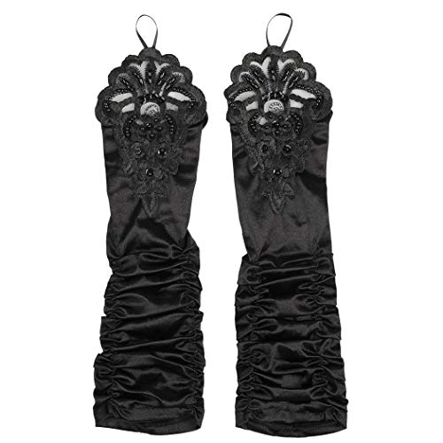 Aniwon Vintage Necklace Earrings Hair Accessories Set for Women Girls Halloween Decorations Prom Party Accessory Black