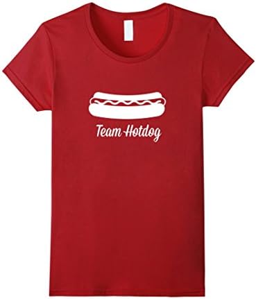Women's Team Hotdog T-Shirt XL Cranberry
