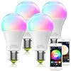 MagicLight Smart Light Bulbs, WiFi & Bluetooth 5.0, A19 60W Equivalent Dimmable Full Color Changing Light Bulbs, Music…