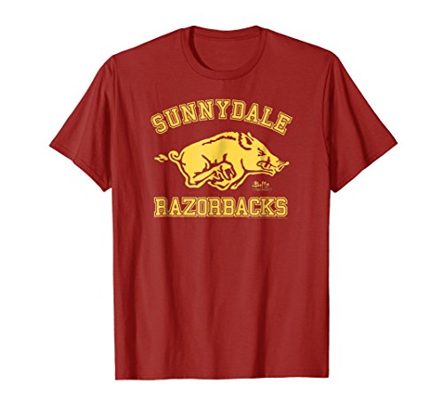 Mens Buffy the Vampire Slayer Sunnydale Razorbacks T-shirt Small Cranberry