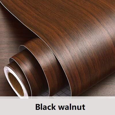 Wood Grain Home Decor Furniture Vinyl Wrap Waterproof Wall Sticker Self Adhesive PVC Wallpaper Kitchen Desk Door Decorative Film