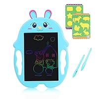 HAHAone LCD Writing Tablet for Kids Magnetic Drawing Board Colorful Screen,LCD Doodle Board for Boys and Girls Toys Age 3 4 5 6 7 8 . Handwriting Pad 8.5" for Toddlers and Kids (Blue Rabbit)