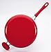 SilverStone Ceramic Nonstick Saute Pan / Frying Pan / Fry Pan with Lid and Helper Handle - 4 Quart, Red