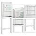 Yaheetech Over The Toilet Cabinet, Space-Saving Bathroom Cabinet w/Adjustable Shelves, 7.4in D x 23.2in W x 68.9in H