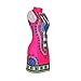 SheKiss Women Bohemian African Print Ethnic Vintage Summer Boho Bodycon Classic Chic Short Skirts Dress Rose