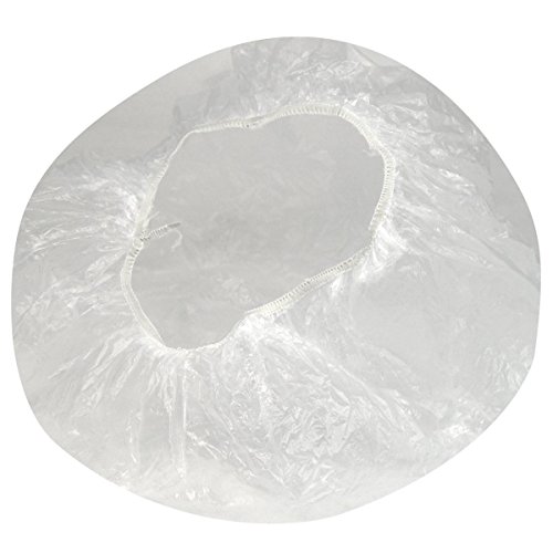 TOOGOO(R) 40pcs Disposable one-off Clear Spa Hair Salon Home Shower Bathing Elastic Caps