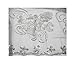 Women's Abstract Floral Sequin Decor Evening Wrap Shawl Party Scarf with Tassel (Silver Grey)