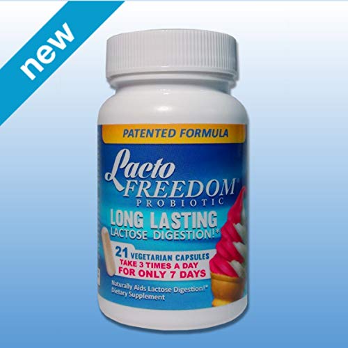 LactoFreedom Lactose Intolerance Pills Patented Lactase Enzyme