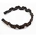 Merrylight® Srunchy Scrunchie Plaited Braid Bun Hairpiece Hair Band Gripper Headband Maker (Dark Mixed Golden & BrownT4/12)
