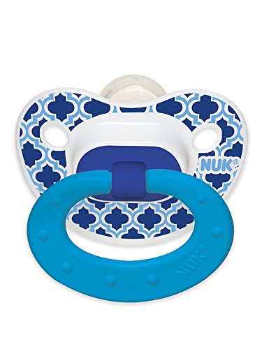 NUK Marrakesh & Whales Puller Pacifier, Colors and Pattern May Vary,18-36 Months