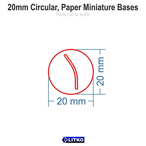 Paper Miniature Bases, 20mm Circle, 3mm Clear (25)