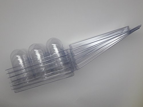 Wax MELT MOLDS - Tart Clamshell - HINGED with Round NODES (12)