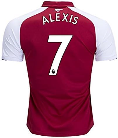 BlackDolphin Alexis 7 Arsenal Home 17-18 Soccer Mens Jersey Color Red Size S