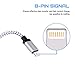 iPhone Charger, Everdigi 4Pack 10FT 8pin Premium Nylon Braided Lightning to USB Cable Charging Cord Compatible with iPhone 7,7 Plus,6,6s,6 plus,6s plus,5,5s,5c,iPad, iPod (White)