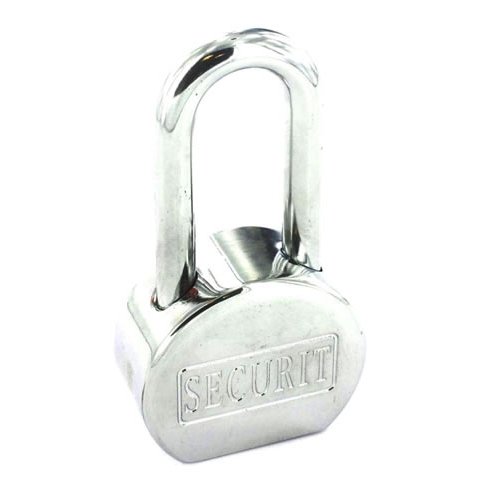 Securit Security Padlock Long Shackle - CP 65mm