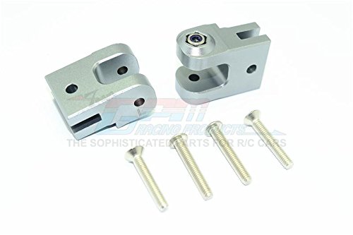 Losi 1/6 Super Baja Rey 4X4 Desert Truck Upgrade Parts Aluminum Lower Axle Mount Set For Suspension Links - 1Pr Set Gray Silver