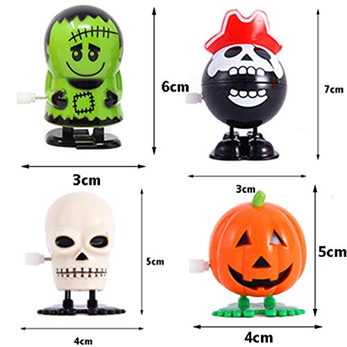 NIGHT-GRING 12 Pack Halloween Wind Up Toy Assortments for Halloween Party Favors Goody Bag Filler Halloween Props Trick Toy - Thumbnail 2
