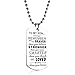 danjie to My Son Tag Stainless Steel Pendant Always Remember You are Braver Than You Believe Letters Boys Necklace Military Chain Air Force Pendant