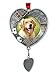 Dog Memorial Ornament - Dated 2025 - Hanging Picture Ornament - Paw Prints on My Heart Poem Message - Gift-Storage Bag Included - 4.5