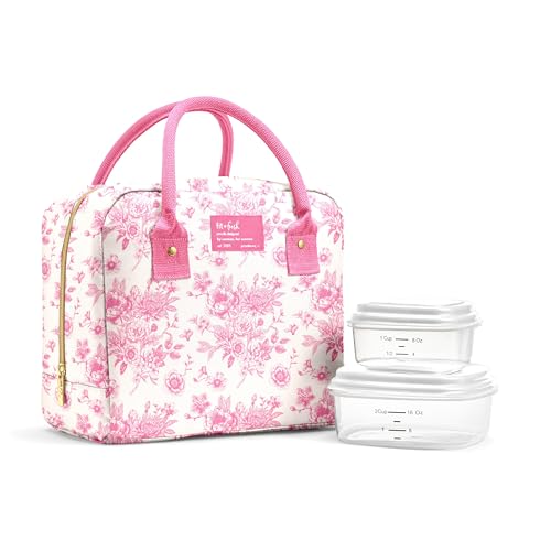 Fit & Fresh Bloomington Lunch Bag for Women - Insulated Large Lunch Box for Wor…