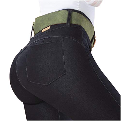 LT.Rose by Draxy Women Hot High Waist Lifting Jeans | Jeans Colombianos Black 3