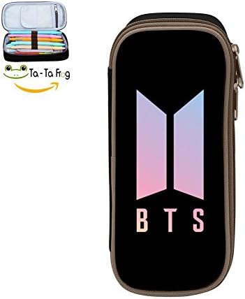 Yumiyah Cute BTS Kids 3D Digital Print Pencil Case Students Stationery Bags Pencil Holders Pen Bag Black