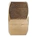 3/8-16 Full Finished Hex Nuts, Solid Brass, Grade 360, Plain Finish, Quantity 25