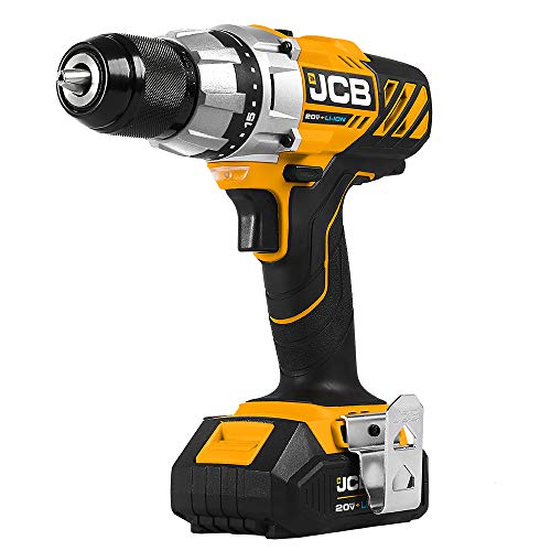 JCB Tools JCB 20V Cordless Drill Driver Power Tool Includes 2.0Ah