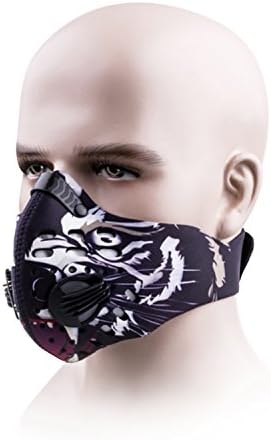 Dust Mask,SKYLE Activated Carbon Dustproof Mask Face Mask Filtration Exhaust Gas Anti Pollen Allergy PM2.5 Dust Mask Filter for Running Cycling and Other Outdoor Activities(Black)