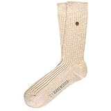 Birkenstock London Warm Comfortable Cotton Socks - Made in Turkey - Large US M10-M13.5 Beige