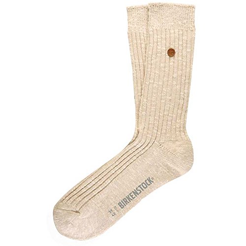 Birkenstock London Warm Comfortable Cotton Socks - Made in Turkey - Large US M10-M13.5 Beige