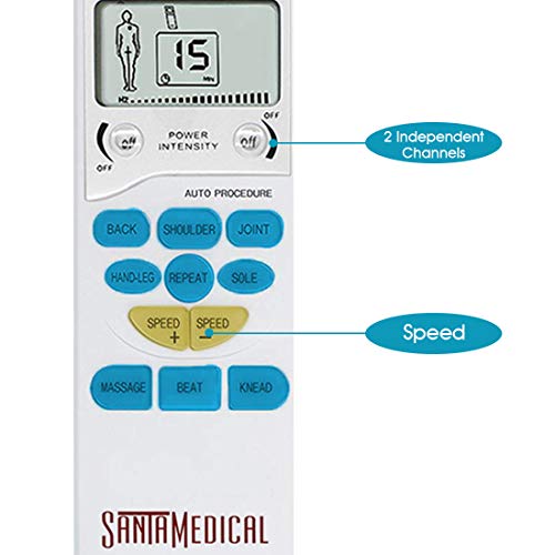 Santamedical Electronic Tens Unit Muscle Stimulator Handheld Pain Relief Pulse Massager Tens Machine