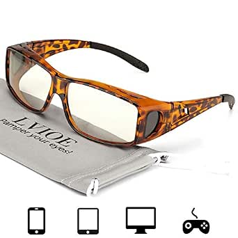 blue light blocking glasses to wear over prescription glasses
