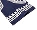 Yonala Women's Fashion Pattern Printed Off Shoulder Loose Blouse Short Tunic Dress Blue
