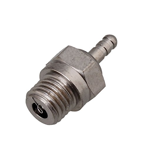 Mxfans Silver RC 1:8 1:10 70117 Stainless Steel Glow Spark Plug for HSP N3 15~28 Hot Nitro Engines Pack of 12