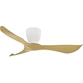 Maxim Lighting 88753MWTK Keanu - Outdoor Ceiling Fan-12.75 Inch Tall and 56 Inch Wide, Finish Color: mattewhite_Teak