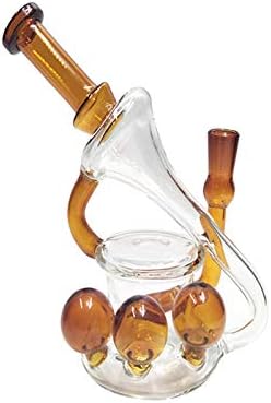 YILE Handmade Glass Crafts Heat Resistant Glass Art,Yellow