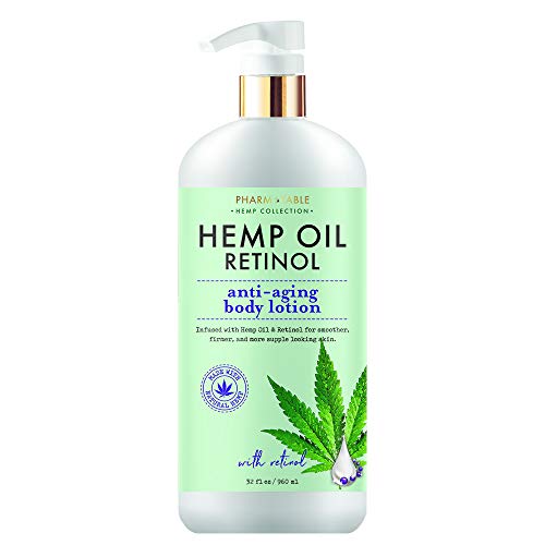 Hemp Body Lotion Retinol AntiAging 32oz / 960ml by Pharm to Table Secret to Long Life