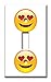 Art Plates brand - Single Gang Toggle Switch / Wall Plate - Heart Eyes Emoji