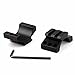 JahyShow 1 inch Cantilever Flat Top Weaver Forward Reach Dual Ring Rifle Scope Mount Solid Black