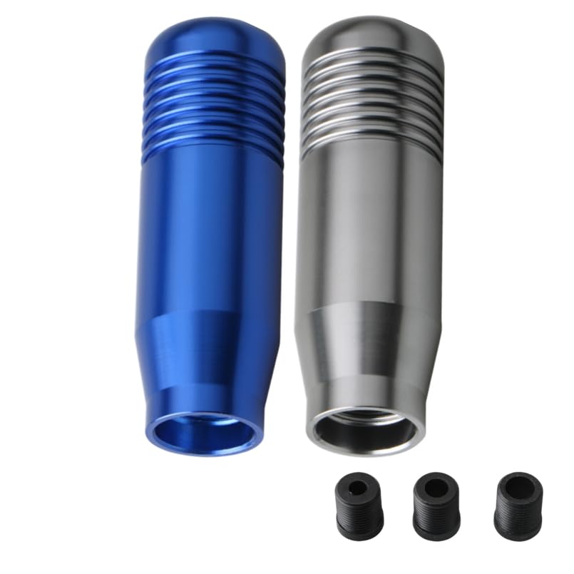 Artgol 2 Pcs (Blue&Silver Color) Gear Shifter Knobs and Adapter Replacement for Logitech G29 G920 G923 G27 Driving Force Stick - Aluminum Weighted Shift Knob - Gear Shifting Lever Handle
