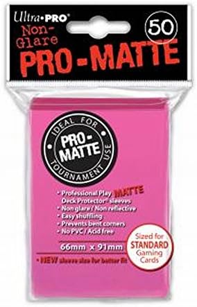 Ultra Pro SLEEVES Pro-Matte D12 Card Game (Bright Pink), Multi