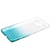 Xcessor Transition Color Flexible TPU Case for Microsoft Lumia 950. with Gradient Silk Thread Texture. Transparent/Light Blue