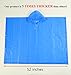 Zoophyter “Wind-Proof King” 4pcs Adult Emergency Disposable Rain Poncho (Blue)
