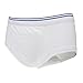 MEILYLA Men's Washable Incontinence Underwear Boxer Pure Cotton Reusable Panties with Absorbent Pad Adult Briefs for Men W/Built in Absorb Pads L