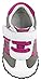 pediped Girls' Cliff Sneaker, White Fuchsia, Small (6-12 Months)