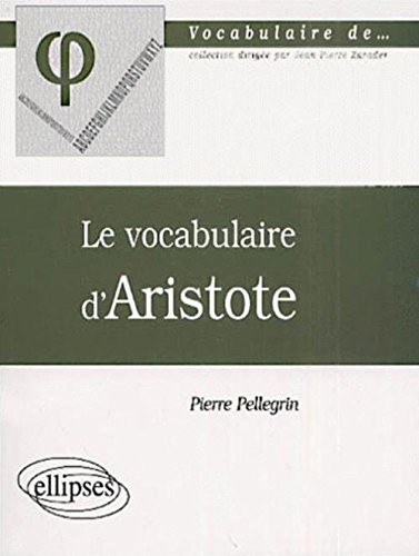 Le  vocabulaire d'Aristote