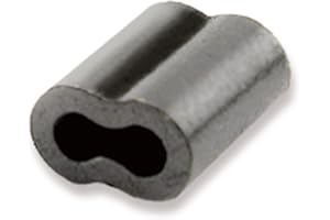 AFW American Fishing Wire Double Barrel Crimp Sleeves – Copper, Black Burr-Free & Corrosion Resistant Finish, Ideal for Rigging Fishing Leaders over 90lbs, Packaged for Angler's Choice (Retail, Bulk)