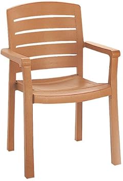 Amazon Com Grosfillex Us119008 Acadia Classic Stacking Dining Armchair Case Of 4 Furniture Decor